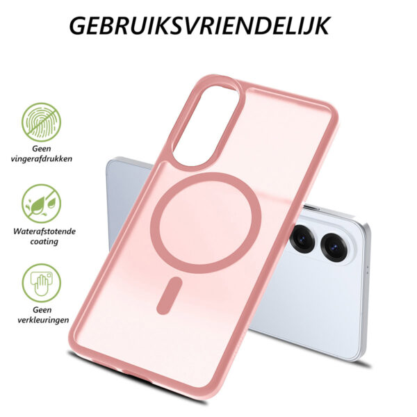 Solidenz FrostMag Samsung Galaxy S25 Edge hoesje - Roze - Afbeelding 4