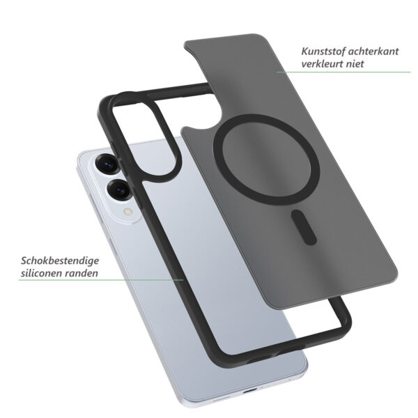 Solidenz FrostMag Samsung Galaxy S25 Edge hoesje - Zwart - Afbeelding 2