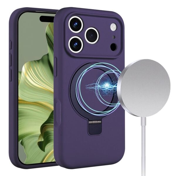 Solidenz MagSafe Kickstand iPhone 17 Pro Case - Purple