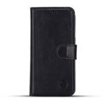 variatie Solidenz Moda Book iPhone Air echt leren hoesje – Zwart