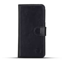 Solidenz Moda Book iPhone 17 Pro Max echt leren hoesje – Zwart