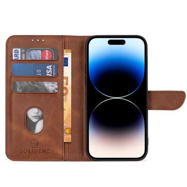 Solidenz bookcase iPhone 17 - Bruin - Afbeelding 4