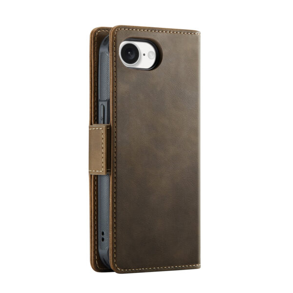 Solidenz 2-in-1 MagSafe Wallet Case for iPhone 16e - Brown - Image 3