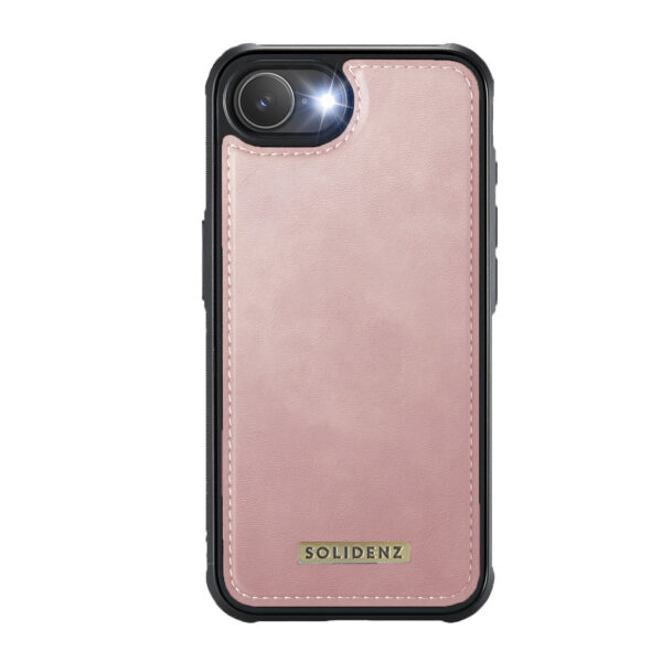 Solidenz 2-in-1 MagSafe Wallet Case for iPhone 16e - Pink - Image 5