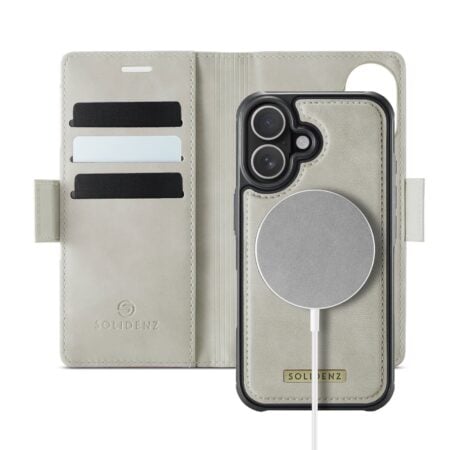 Solidenz 2-in-1 MagSafe Wallet Case voor iPhone 17 – Beige
