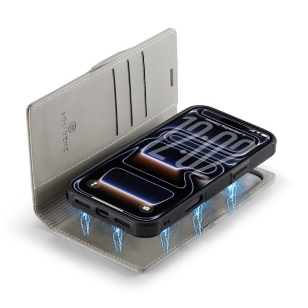 Solidenz 2-in-1 MagSafe Wallet Case voor iPhone 17 - Beige - Afbeelding 4