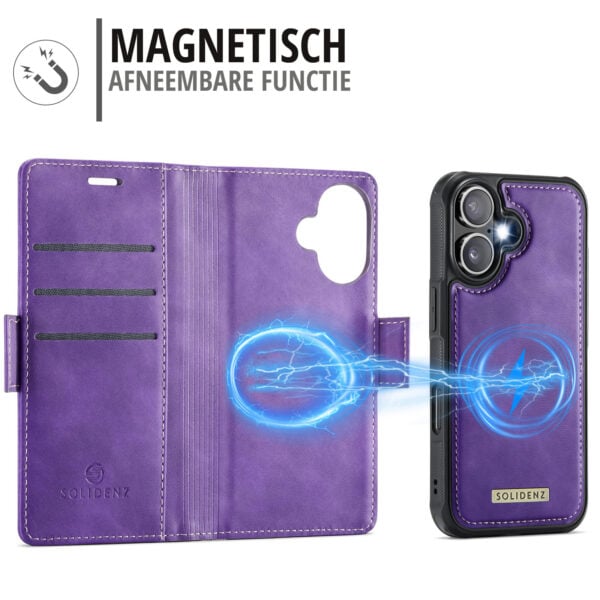 Solidenz 2-in-1 MagSafe Wallet Case voor iPhone 17 - Paars - Afbeelding 7