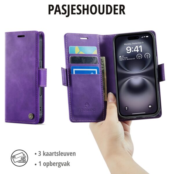 Solidenz 2-in-1 MagSafe Wallet Case voor iPhone 17 - Paars - Afbeelding 8