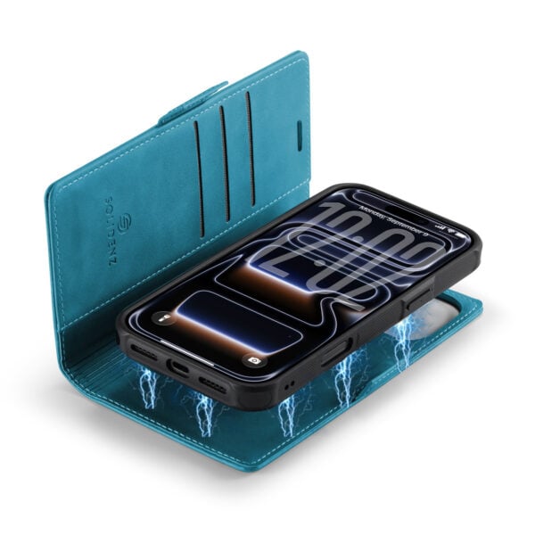 Solidenz 2-in-1 MagSafe Wallet Case voor iPhone 17 Pro Max - Blauw - Afbeelding 4