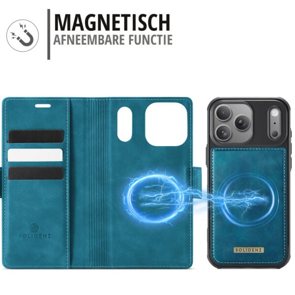 Solidenz 2-in-1 MagSafe Wallet Case voor iPhone 17 Pro Max - Blauw - Afbeelding 7