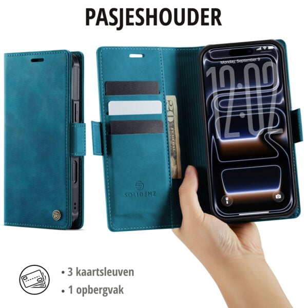Solidenz 2-in-1 MagSafe Wallet Case voor iPhone 17 Pro Max - Blauw - Afbeelding 8
