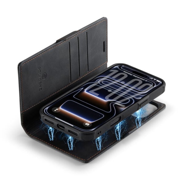 Solidenz 2-in-1 MagSafe Wallet Case voor iPhone 17 Pro Max - Zwart - Afbeelding 4