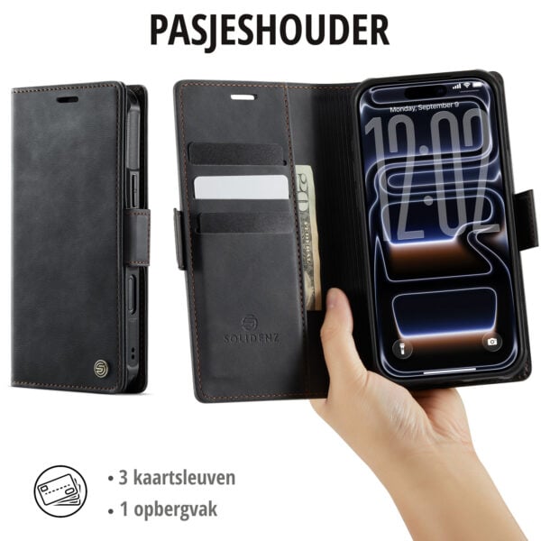 Solidenz 2-in-1 MagSafe Wallet Case voor iPhone 17 Pro Max - Zwart - Afbeelding 8