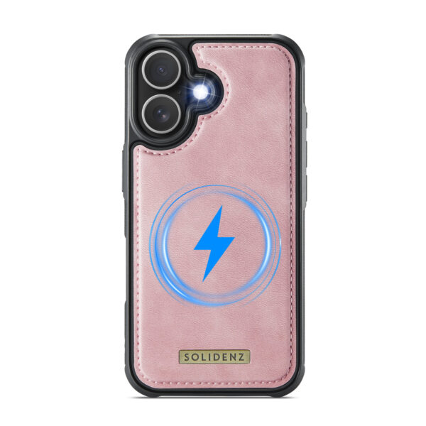 Solidenz 2-in-1 MagSafe Wallet Case voor iPhone 17 - Roze - Afbeelding 5