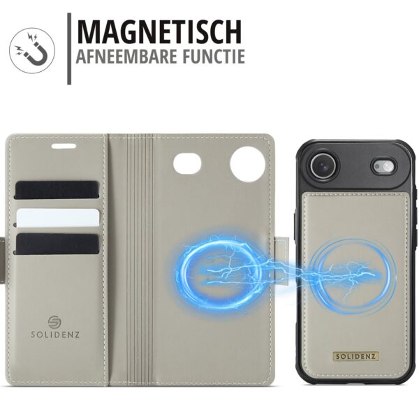 Solidenz 2-in-1 MagSafe Wallet Case voor iPhone Air - Beige - Afbeelding 7