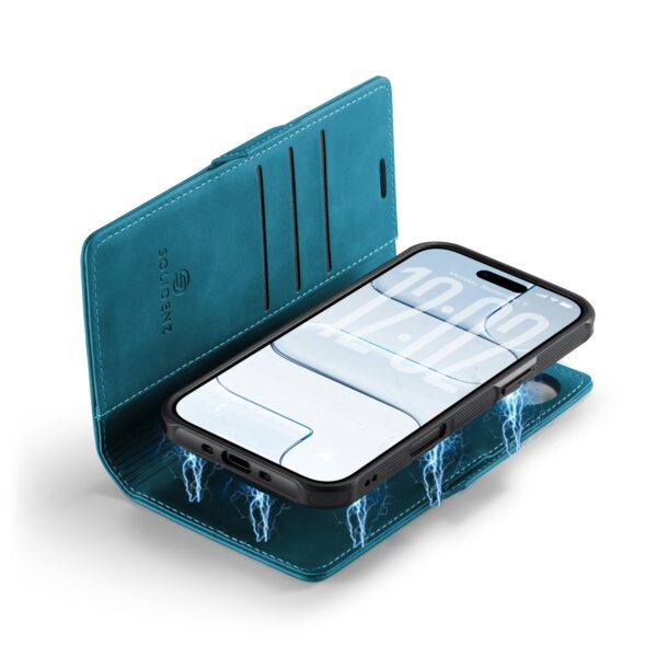 Solidenz 2-in-1 MagSafe Wallet Case for iPhone Air - Blue - Image 4