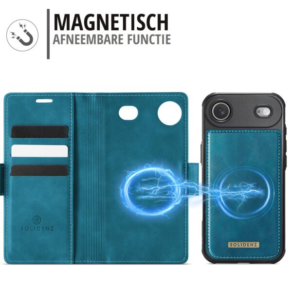 Solidenz 2-in-1 MagSafe Wallet Case for iPhone Air - Blue - Image 7
