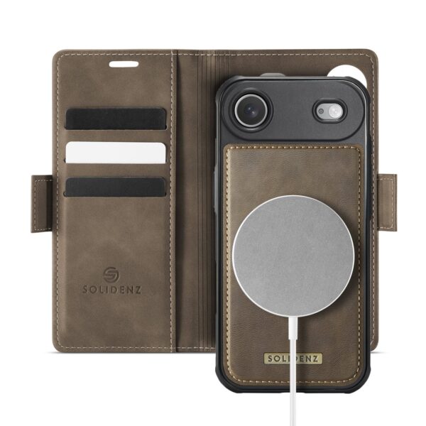 Solidenz 2-in-1 MagSafe Wallet Case for iPhone Air - Brown