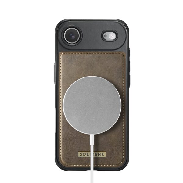 Solidenz 2-in-1 MagSafe Wallet Case for iPhone Air - Brown - Image 6