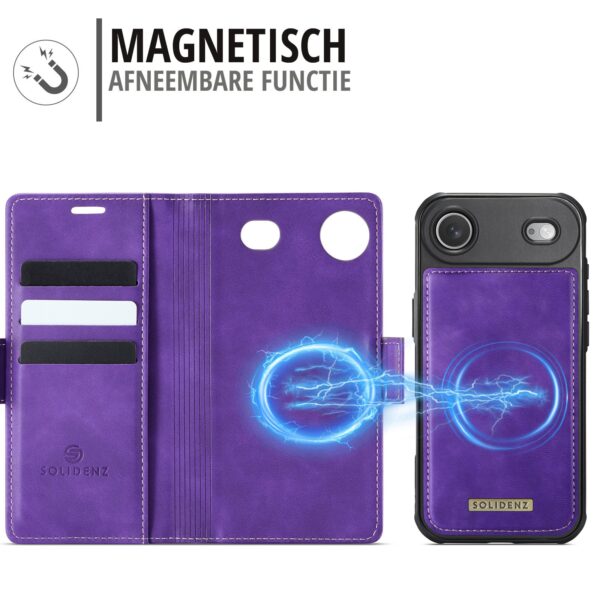 Solidenz 2-in-1 MagSafe Wallet Case voor iPhone Air - Paars - Afbeelding 7