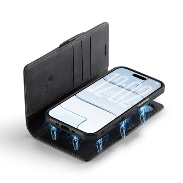 Solidenz 2-in-1 MagSafe Wallet Case for iPhone Air - Black - Image 4