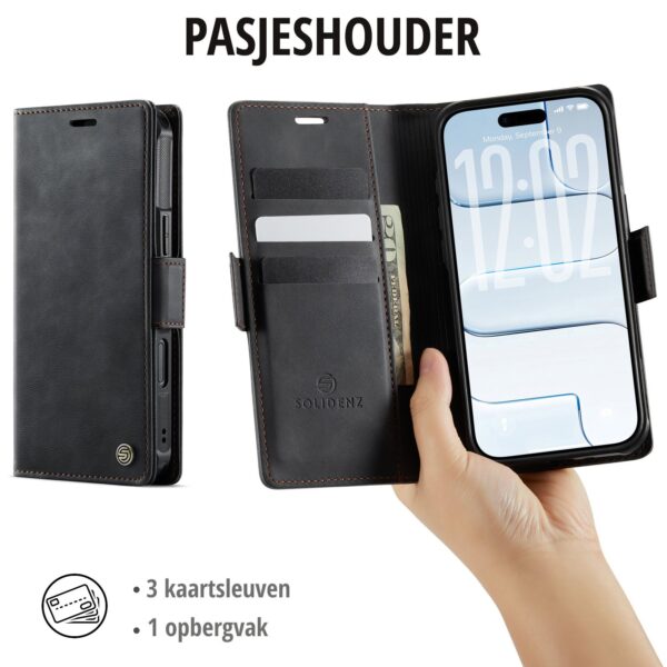 Solidenz 2-in-1 MagSafe Wallet Case for iPhone Air - Black - Image 8