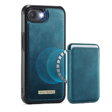 Solidenz MagSafe Wallet Backcover for iPhone 16e – Blue