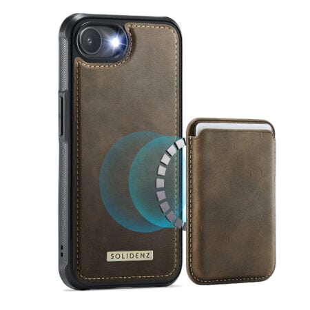Solidenz MagSafe Wallet Backcover for iPhone 16e – Brown