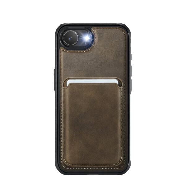 Solidenz MagSafe Wallet Backcover for iPhone 16e - Brown - Image 3