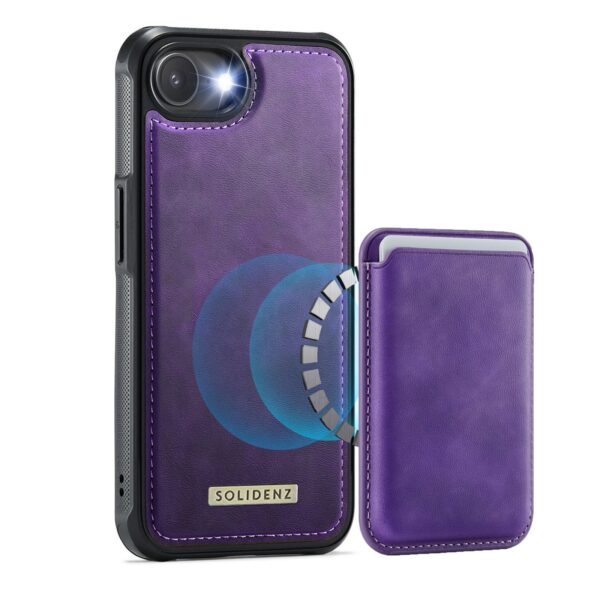 Solidenz MagSafe Wallet Backcover for iPhone 16e - Purple