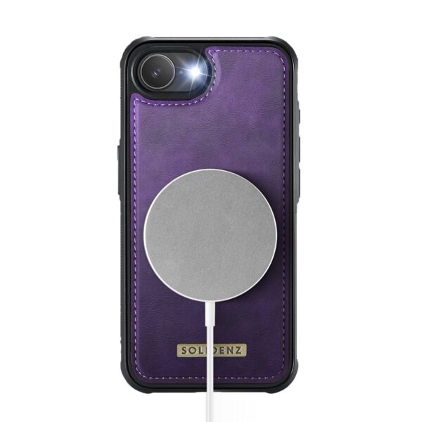 Solidenz MagSafe Wallet Backcover for iPhone 16e - Purple - Image 4
