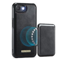 Solidenz MagSafe Wallet Backcover voor iPhone 16e – Zwart