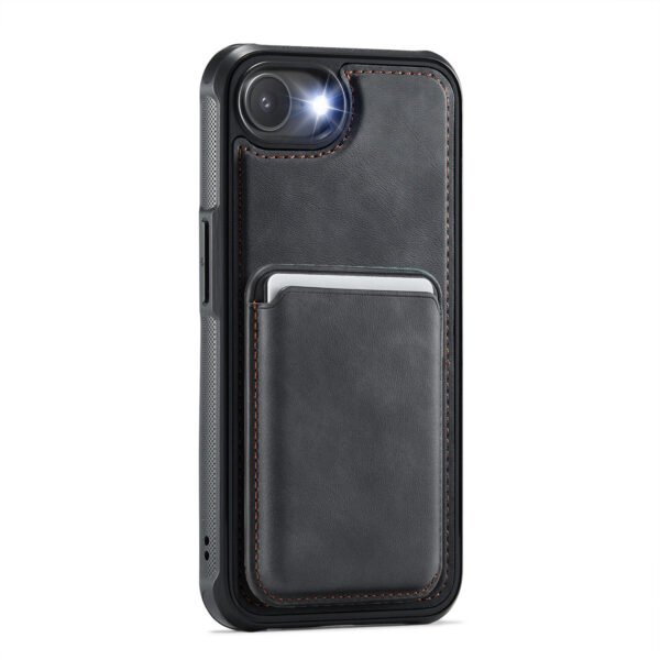 Solidenz MagSafe Wallet Backcover for iPhone 16e - Black - Image 2