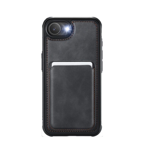 Solidenz MagSafe Wallet Backcover for iPhone 16e - Black - Image 3