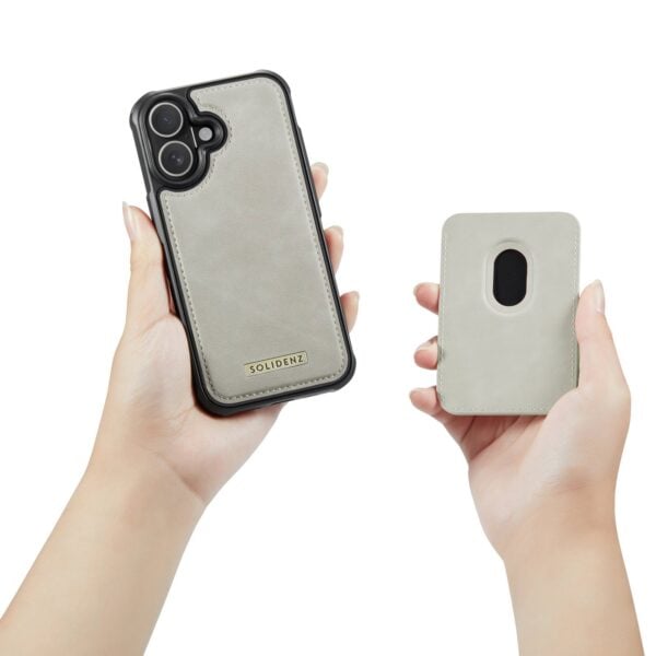 Solidenz MagSafe Wallet Backcover voor iPhone 17 - Beige - Afbeelding 9