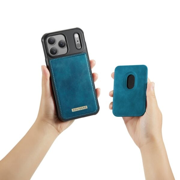 Solidenz MagSafe Wallet Backcover voor iPhone 17 Pro Max - Blauw - Afbeelding 10