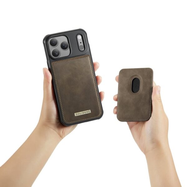 Solidenz MagSafe Wallet Backcover voor iPhone 17 Pro - Bruin - Afbeelding 10