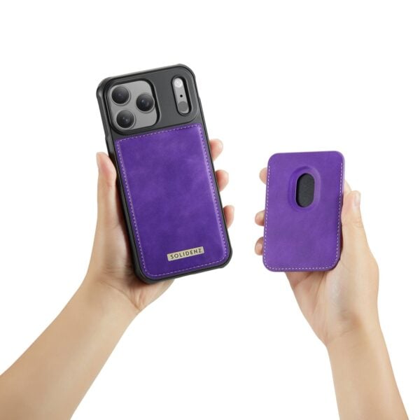 Solidenz MagSafe Wallet Backcover voor iPhone 17 Pro - Paars - Afbeelding 10