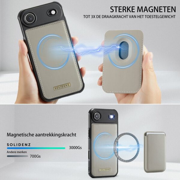 Solidenz MagSafe Wallet Backcover voor iPhone Air - Beige - Afbeelding 6