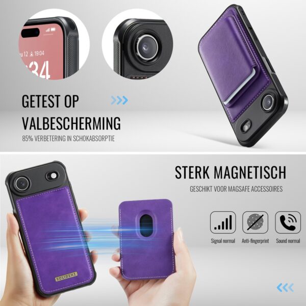 Solidenz MagSafe Wallet Backcover for iPhone Air - Purple - Image 5