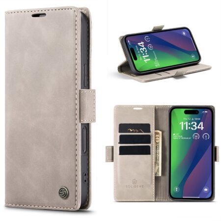 Solidenz Urban Book iPhone Air hoesje – Beige