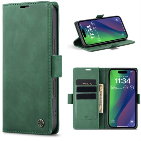 Solidenz Urban Book iPhone Air hoesje – Groen