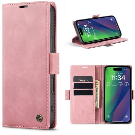 Solidenz Urban Book iPhone Air hoesje – Roze