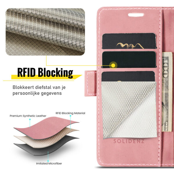 Solidenz Urban Book iPhone Air hoesje - Roze - Afbeelding 10