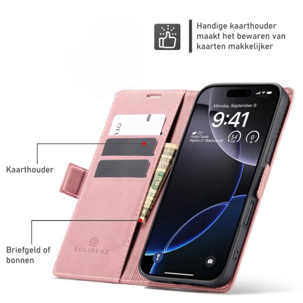 Solidenz Urban Book iPhone Air hoesje - Roze - Afbeelding 6