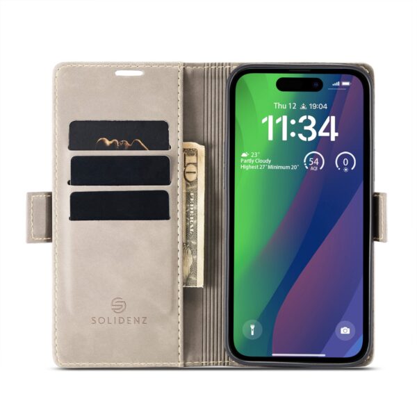 Solidenz Urban Book iPhone 17 Pro Max hoesje - Beige - Afbeelding 5