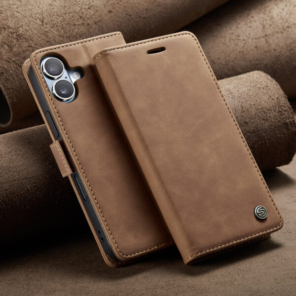 Solidenz Urban Book iPhone 17 hoesje - Bruin - Afbeelding 10