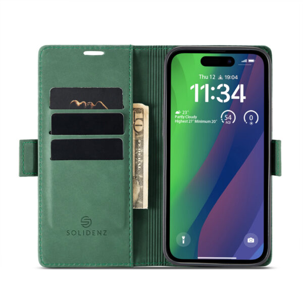 Solidenz Urban Book iPhone 17 hoesje - Groen - Afbeelding 5