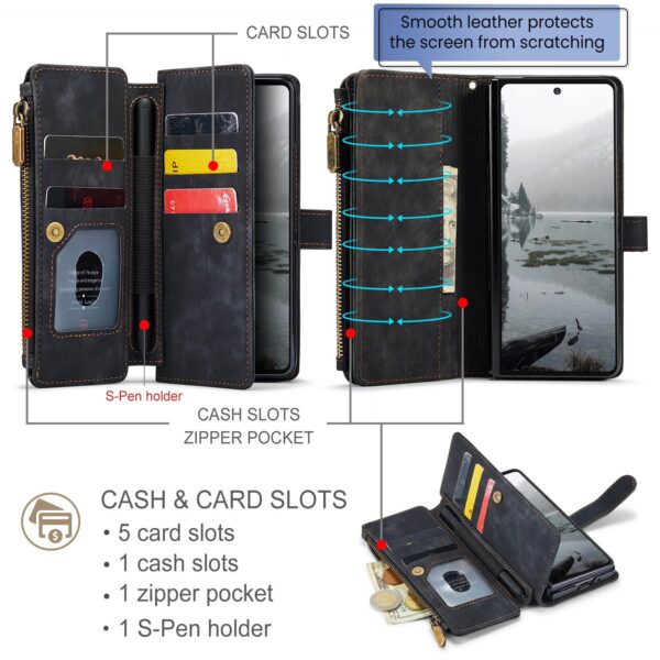 Solidenz Urban Case Samsung Z Fold 7 Hoesje - Zwart - Afbeelding 4