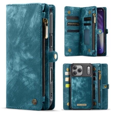 Solidenz Urban Wallet iPhone 17 Pro Max hoesje – Blauw